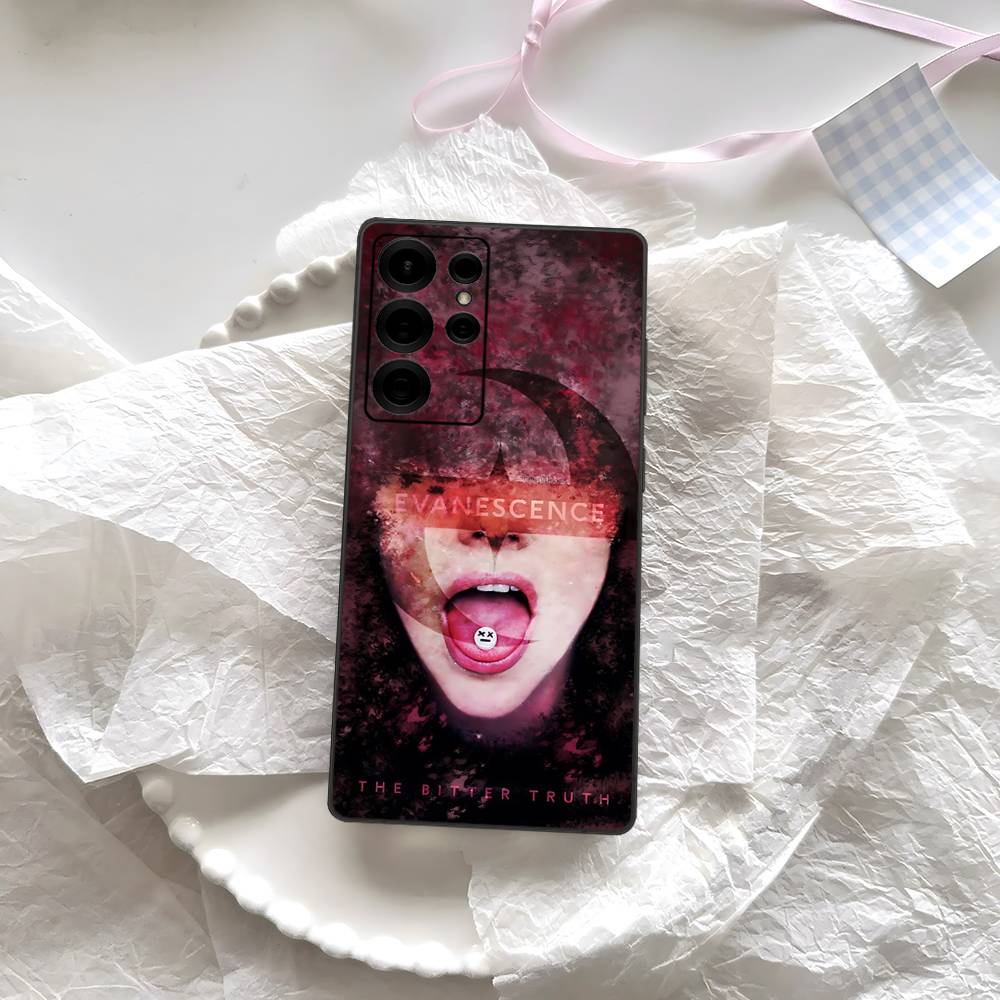 E-Evanescence Rock Bands Phone Case For Samsung S 24 Fe 25 Ultra Plus 20 Lite 21 30 22 23 24 22 Ultra 5G Fundas