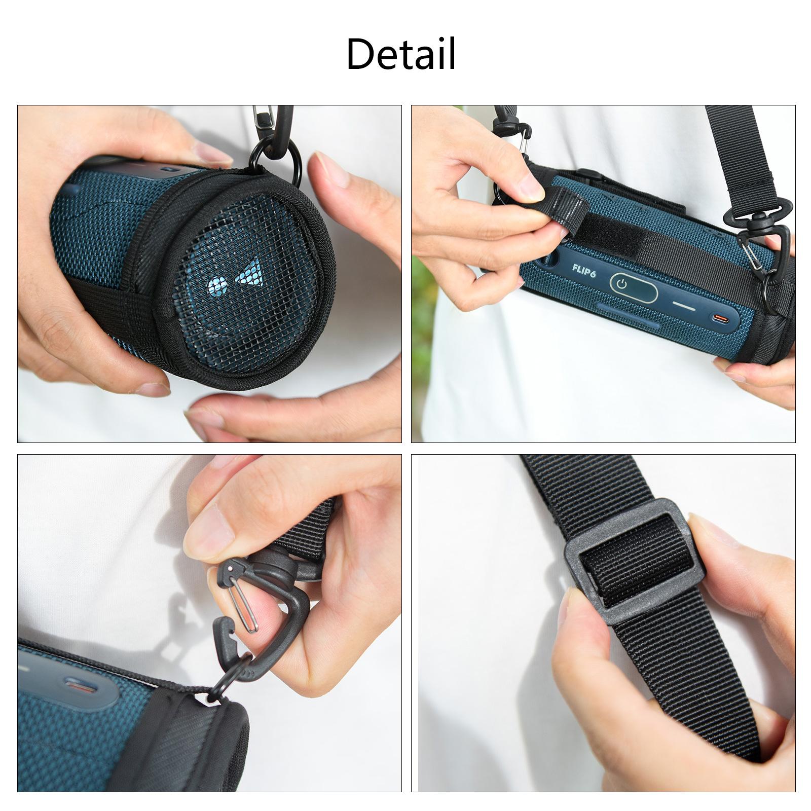 

Scratches Resistant Shoulder Bag Case For Flip 6 7 Speaker Series Heavy Duty 600D Cloth Fabric Organiser Sleeve 1