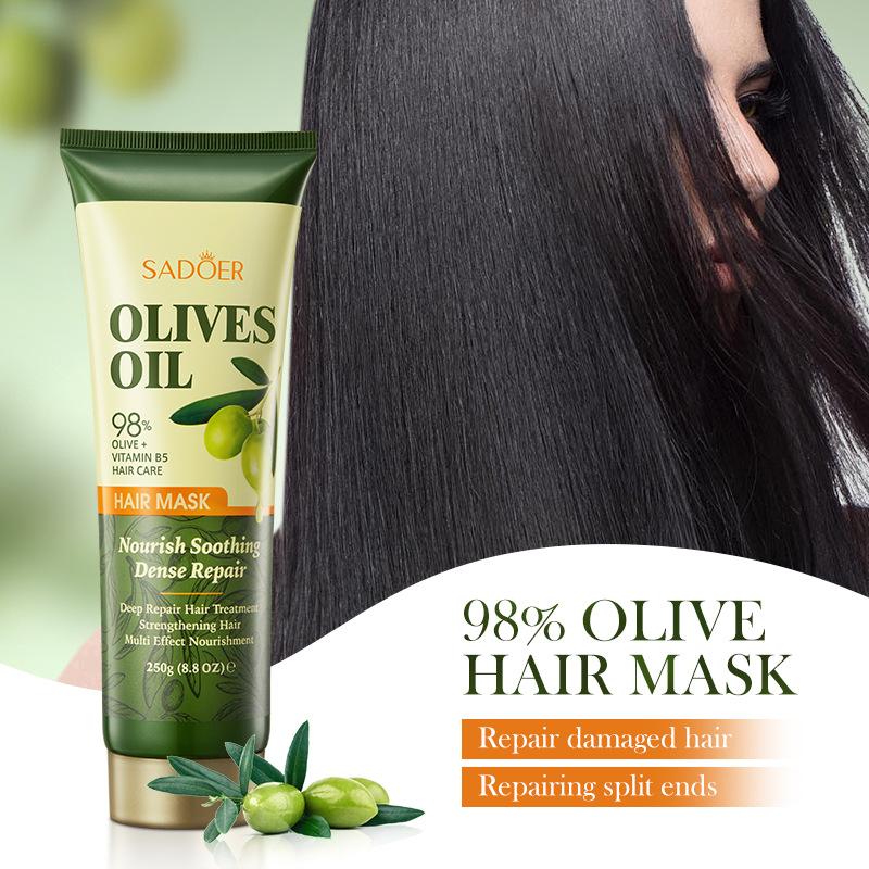 Olive Oil Hair Mask SADOER Repair Softening Nourishing Hair Conditioner