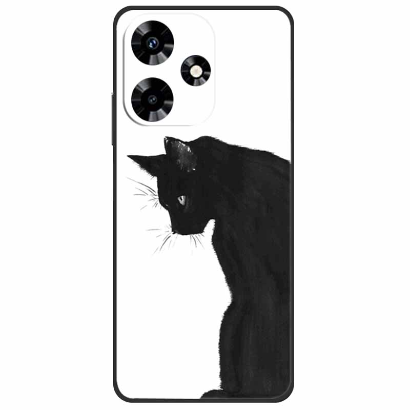 For Infinix Hot 30i NFC Case X669D Silicone Wolf Lion TPU Soft Fundas For Infinix Hot 30i X669C Hot30i 2023 Protector Black Capa