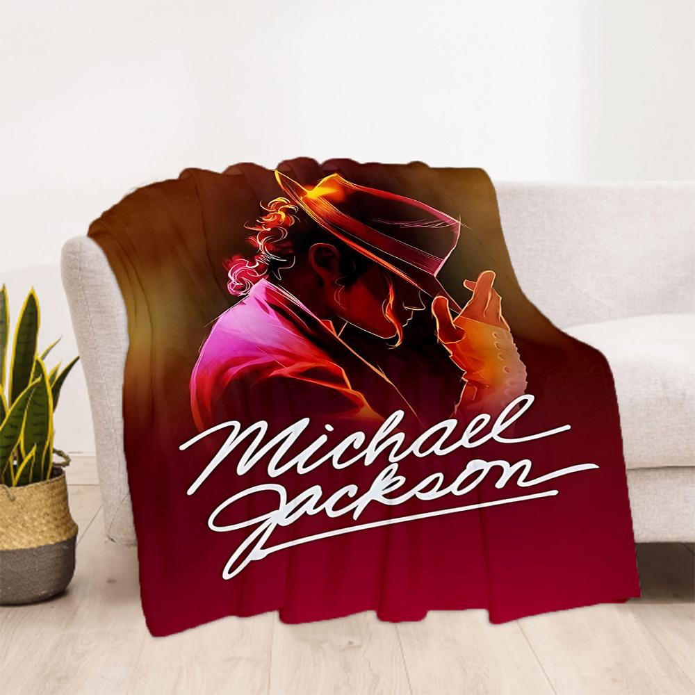 1pc Michael Jackson Outdoor Blanket Lightweight Flannel, Soft & Warm, All-Season Use for Sofa, Outdoor, Camping, Living Room013