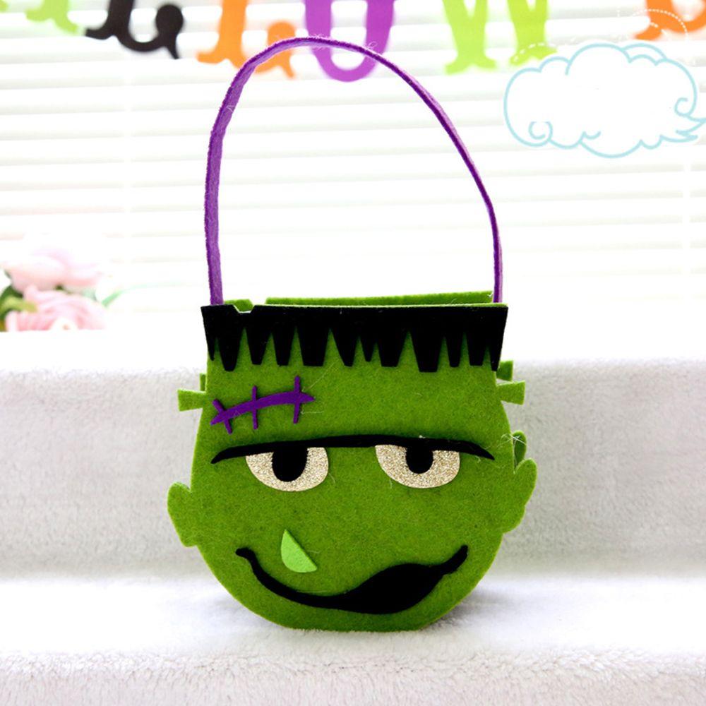 Ornament Trick Or Treat For Children Kids Gift Pouch Non-woven Bag Halloween Candy Bag Tote Bag