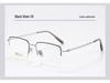 Danyang Men's Half-Frame Myopia Glasses, Memory Titanium Business Eyebrow Line, Model 8047.