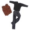 1 Conjunto Roupa de Boneca 30Cm Roupa Masculina Vestir Boneca Multi Estilo Fatos de Treino