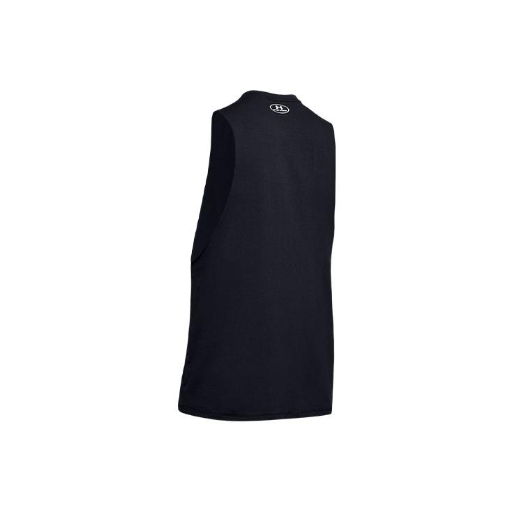 Under Armour Letter Print Training Breathable Running Vest Men Tops Black 1346097-001