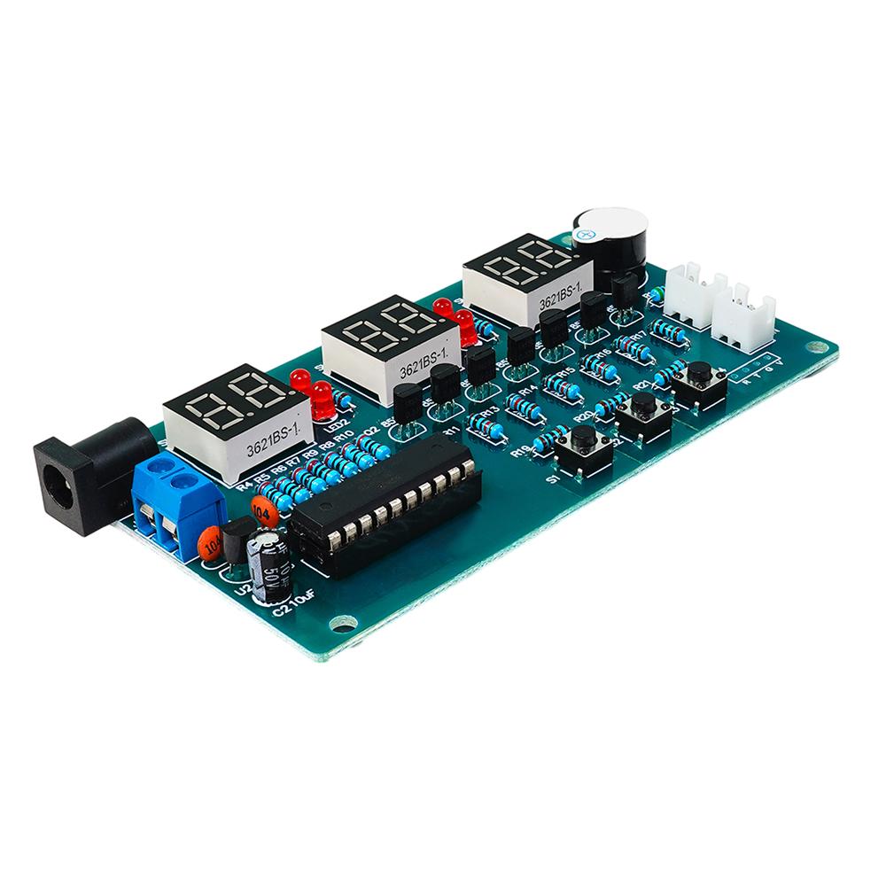 Red Display Digital Clock Module Electronic Kit C51 Electronic Clock DIY Kit DC 5-12V LED Digital Horologe Suite Timer Module