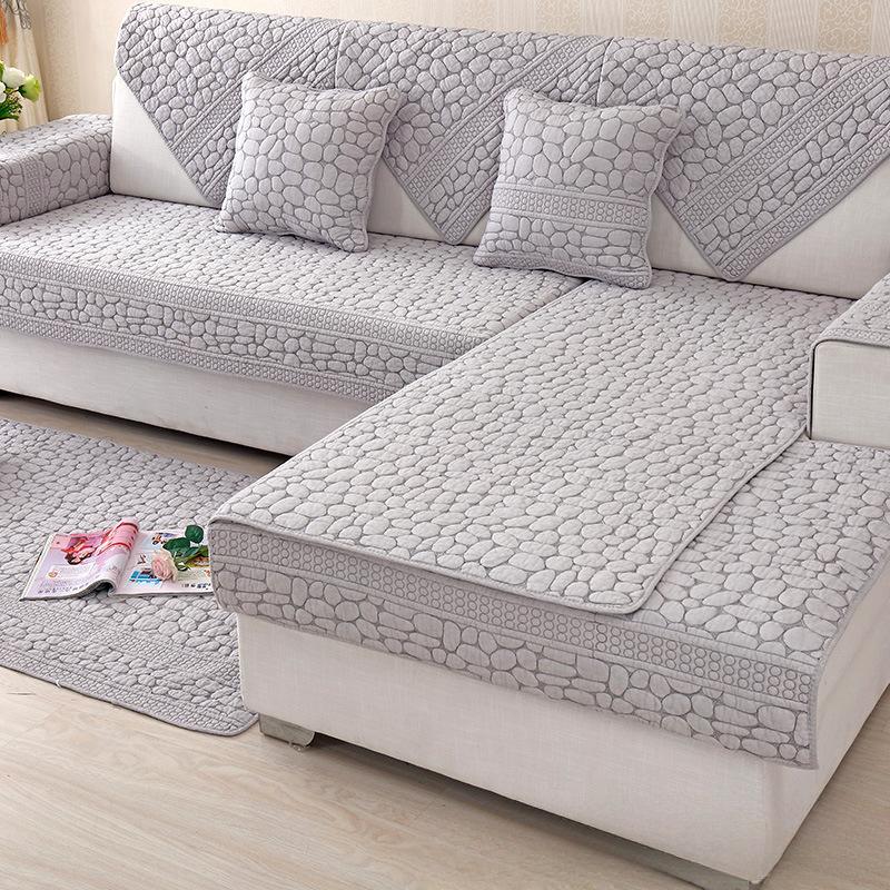 Cotton Sofa Cushion Four Seasons Simplicity Modern Cotton Fabric Living Room Sofa Cover Slipcover Cushion