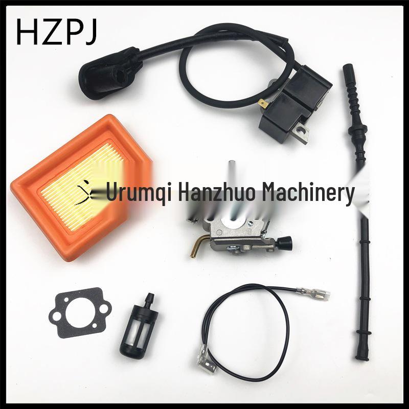 FS120/FS200/FS250 Carburetor, Ignition Coil & Air/Oil Filter Fuel Line for Lawn Mower