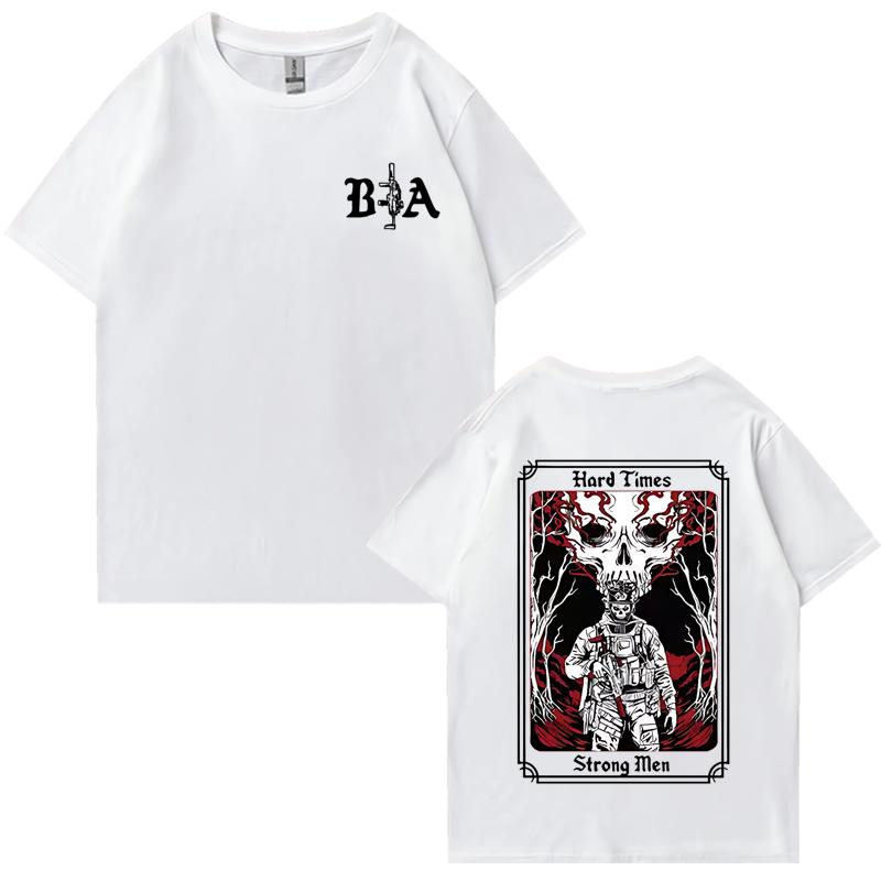 Hard Times 2025 Brothers In Arms Graphic Tee shirt Men Women vintage Oversized short sleeve t-shirts Unisex 100% Cotton T shirt