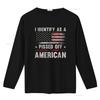 I Identify As Pissed Off American Vintage Flag T Shirt vintage Washed Unisex Top For Everyday Wear Stylish designer clothes
