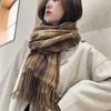 2025 Scarf Shawl Women's New Winter Thickened Warm Imitation Cashmere Scarf, Plaid Autumn and Winter Scarf Women