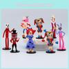 Whimsical Circus Toy Model Kit Pvc Material 8 Characters Rabbit Clown Cake Topper