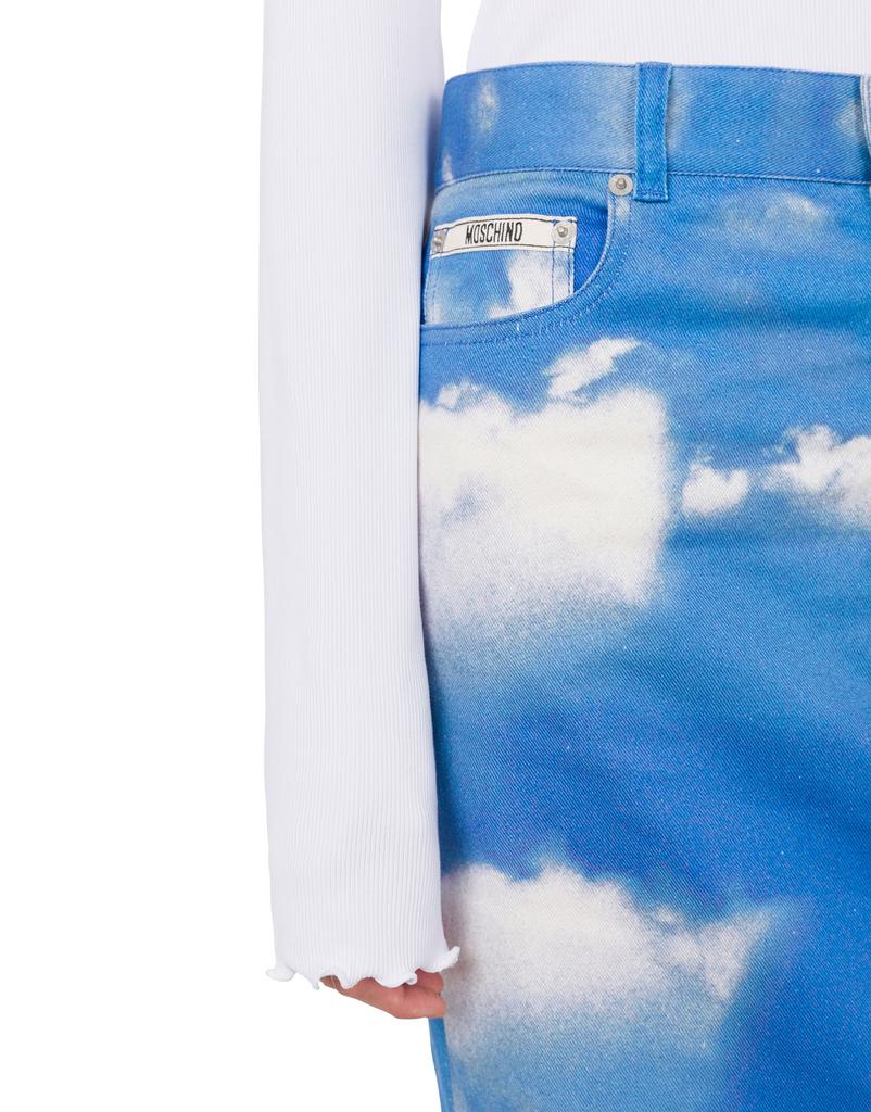 Moschino Cloud Cotton Bull Skirt