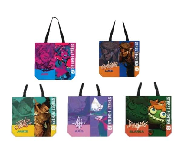 Street Fighter 6 Tote Bag [Set of 5 (Full Set)] Gacha