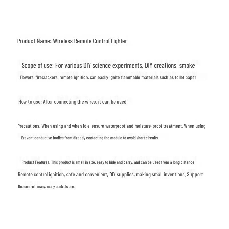 Bezdrátový dálkový zapalovač SPSR