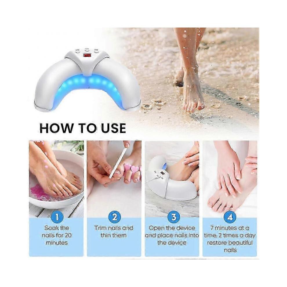 Nail Fungus Laser Treatment Device for Toenails & Fingernails, Home Use 905nm Infrared Light + 470nm Blue Light for Nail Repair 2025
