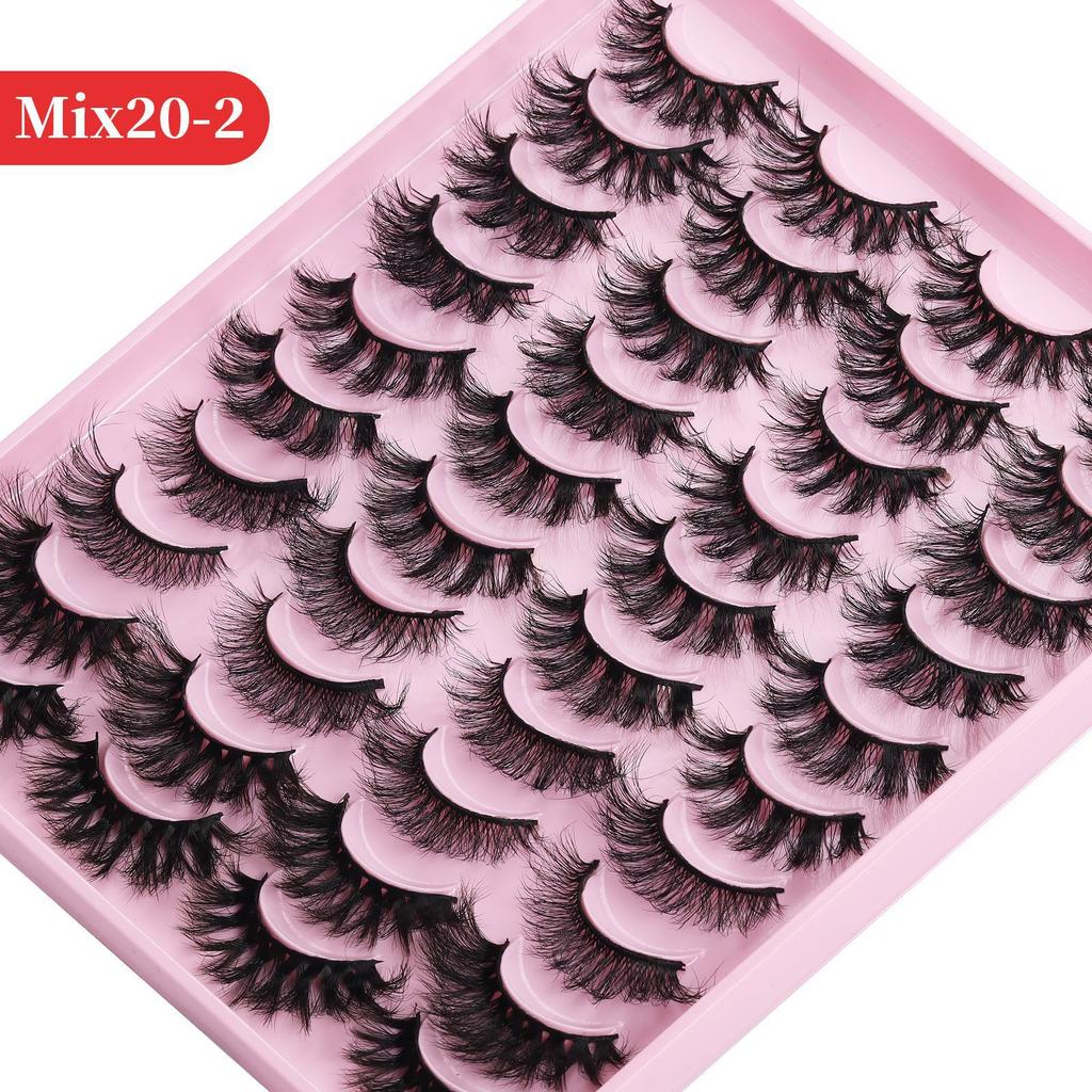 Imitation Mink Hair False Eyelashes Russian Curly Messy Fried Hair Dense Simulated Eyelashes