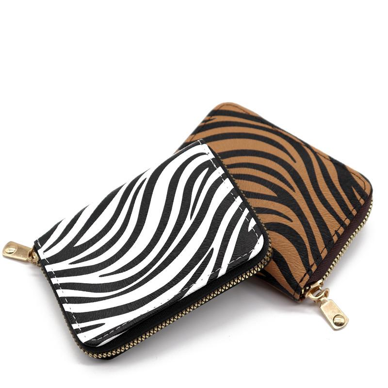 New Organ Card Bag, Women's High-end Leopard Print Wallet, Men's Large-capacity Multi-card Multi-function ID Holder