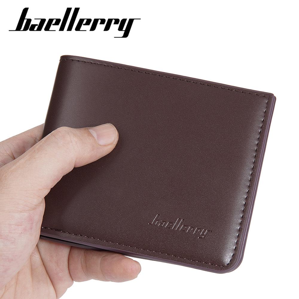 Men's Korean Style Slim Bifold Leather Wallet