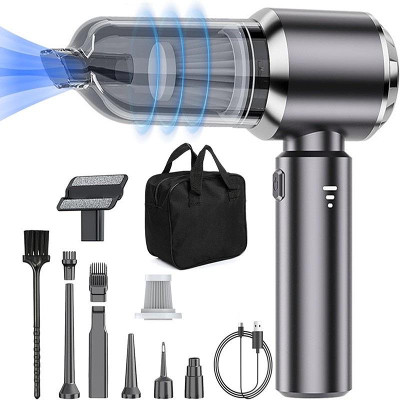 High-Power Brushless Car Vacuum: Three-Speed Handheld Blower and Suction for Home and Vehicle Use