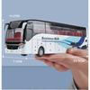 1/32 Electric Tourist Toy Traffic Bus Alloy Car Model Diecasts Simulation Metal Toy Business Bus Model Sound and Light Childrens Gift