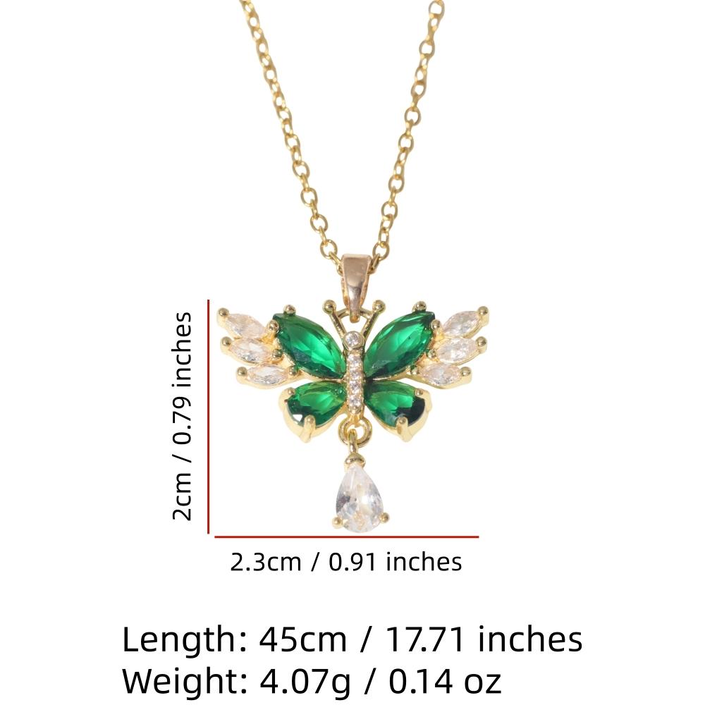 Butterfly Pendant Necklace for Women Golden Stainless Steel Clavicle Choker Wedding Party Daily Wear Jewelry Accessories