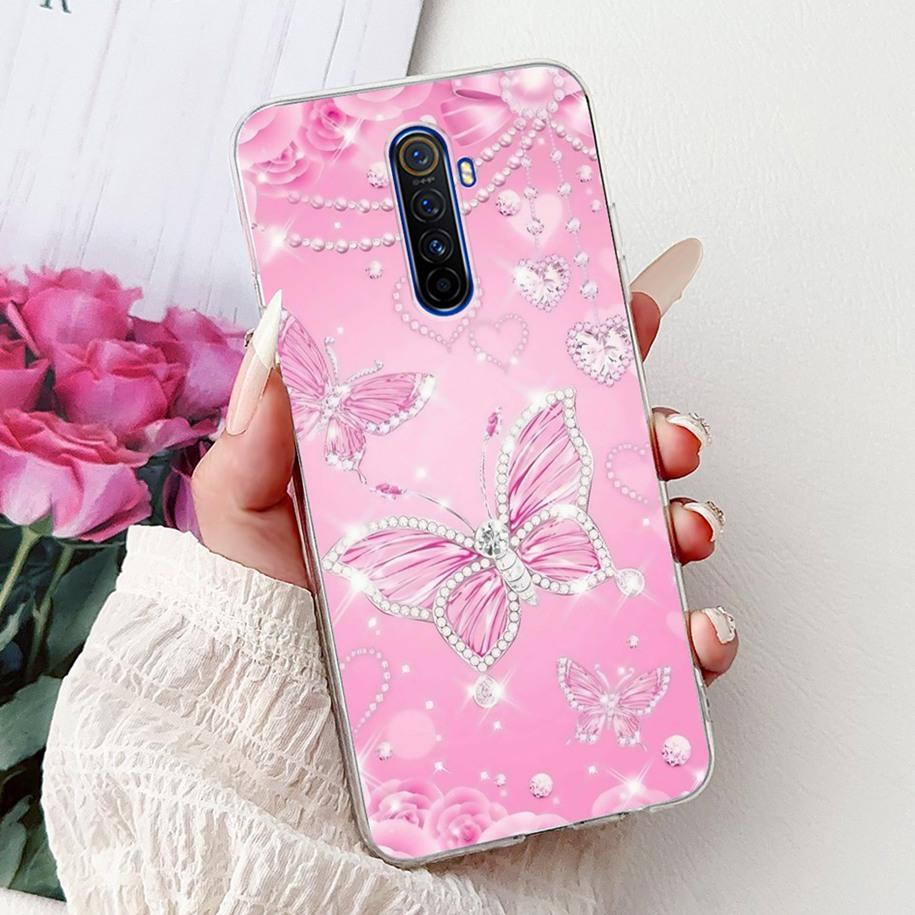 For Realme X2 Pro Case RMX1931 Cover Popular Flower Soft Clear Silicone Back Cover For Realme X2 XT Bumper RMX1921 RMX1992 Funda