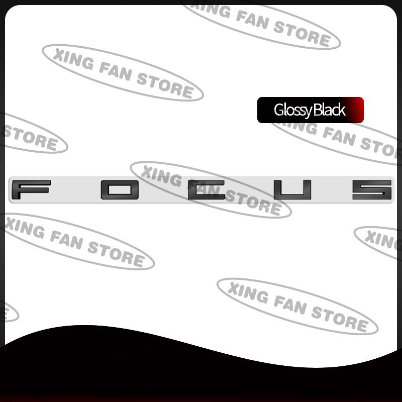 Auto Styling For Ford Focus Lettering Emblem Chrome silver Glossy black Red Car Rear Trunk Badge Decal Body Sticker Accessories