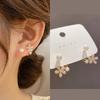 Large Retro 925 Pearl Earrings with Niche Ear Buckles for Women