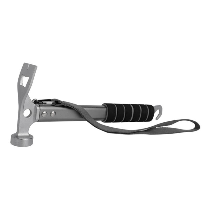 Multifunctional Tent Stake Ergonomic Aluminum Hammer with Sponge Grip For Camping Hiking Outdoor Accessories
