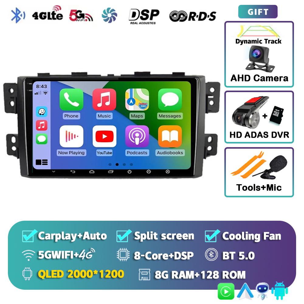 Android 14 Carplay Car Radio For Kia Borrego Mohave 2008 - 2012 Multimedia Video Player Navigation BT Stereo AI Voice 360 Camera