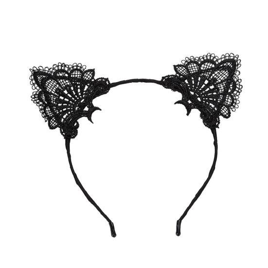 Women Cute Cat Ear Fashion Lace Hairband Headband Hair Accessories Gift