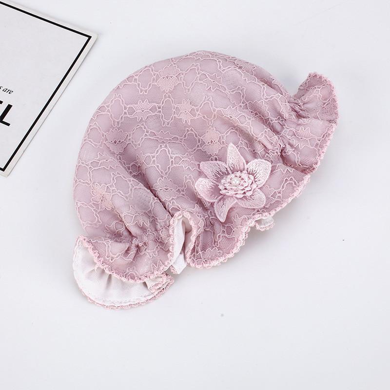 

Cute Lovely Newborn Infant Baby Princess Lace Sun Hat For Girls 0-12 Months Purple