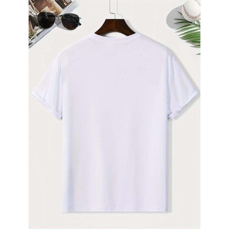 Men'S Casual Fashion Short Sleeve T-Shirt with Muscle Duck Graphic Print,Regular Fit Round Neck, Stretchy Summer Tee for Casual Attire