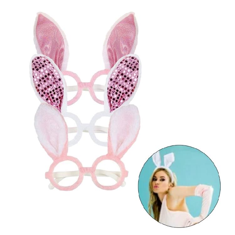 Easter Bunnies Ears Glasses Frame Party Favor Easter Decorations Supplies Photo