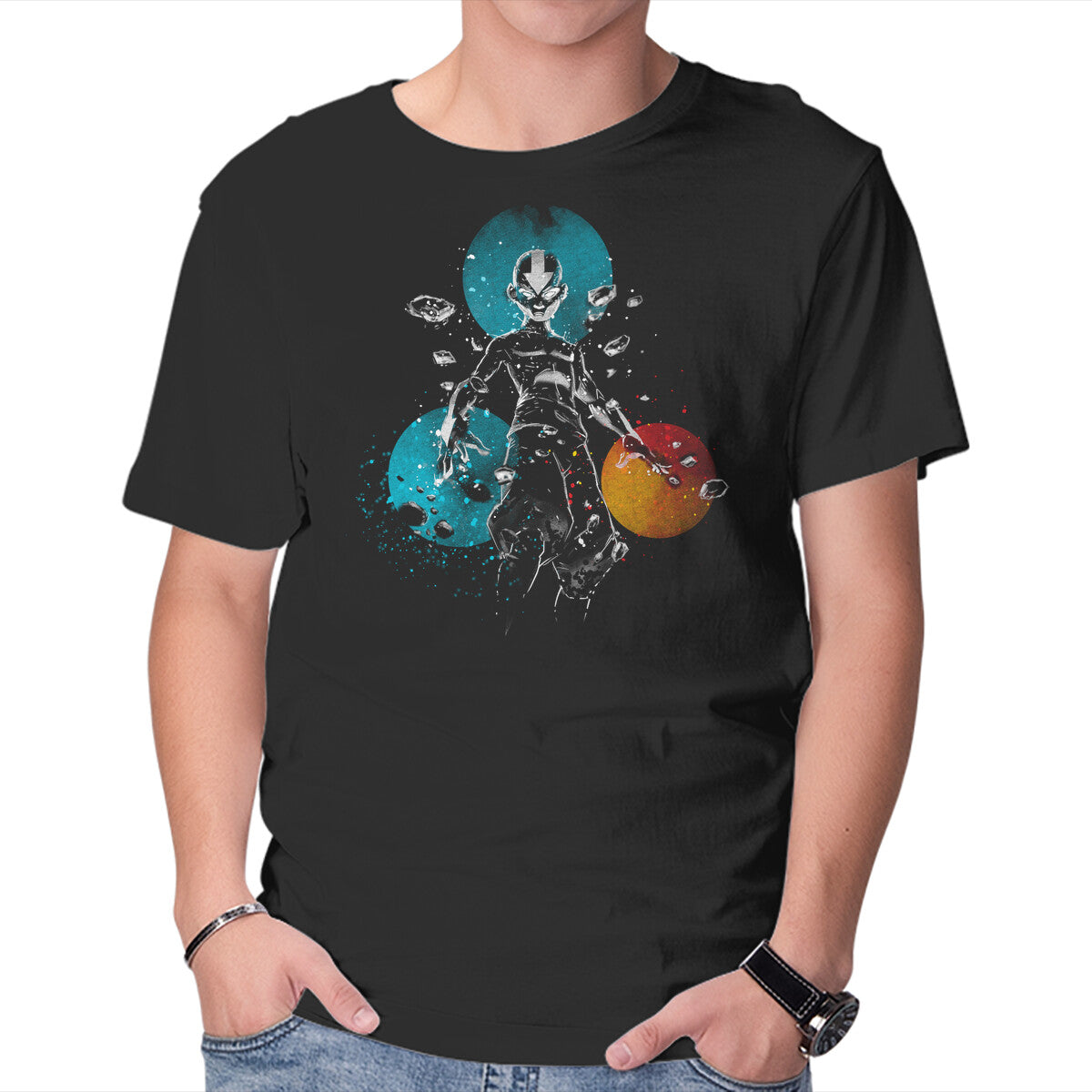Unisex Crew Neck T-Shirt Avatar State Graphic Short Sleeve Casual Tee XXXL