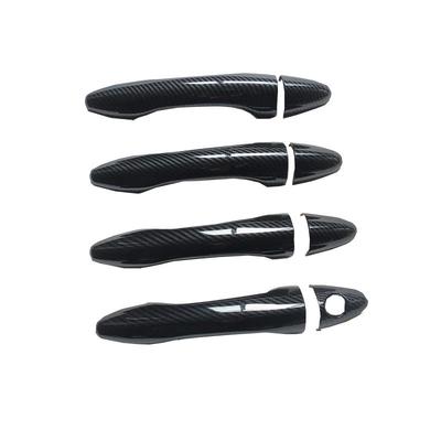 Door Handle Cover Trim for Kia Sportage SL Si 1.6 3 MK3 III 2011 2012 2013 2014 Car Accessories Plastic Imitation Carbon Fiber