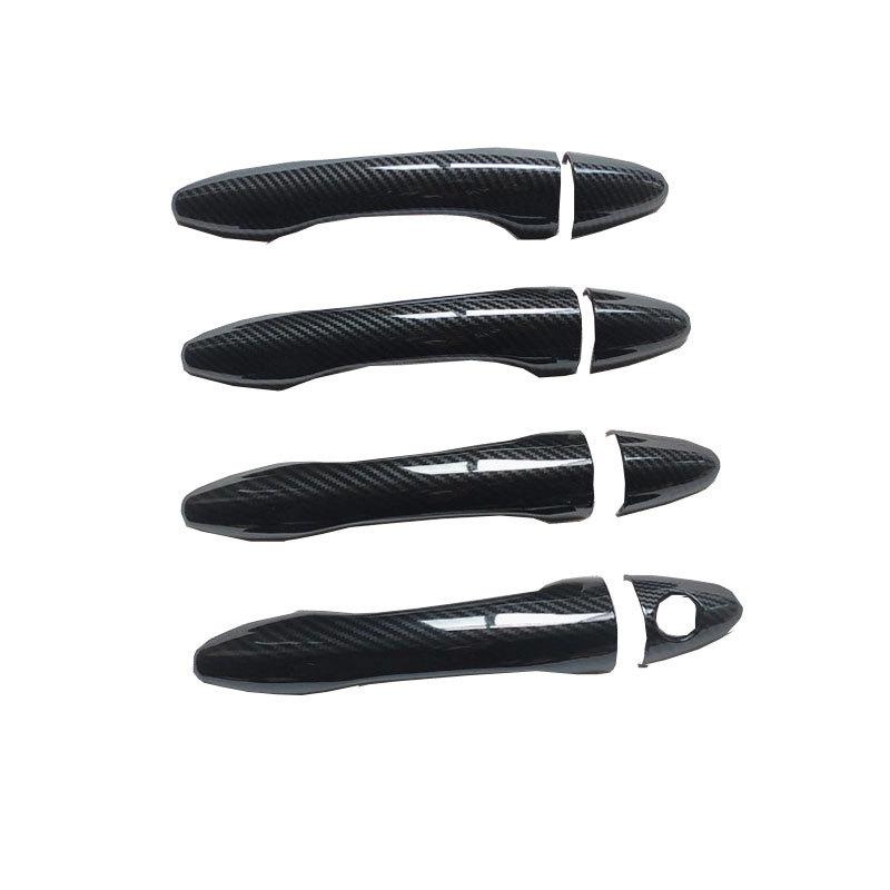 Door Handle Cover Trim for Kia Sportage SL Si 1.6 3 MK3 III 2011 2012 2013 2014  Car Accessories Plastic Imitation Carbon Fiber