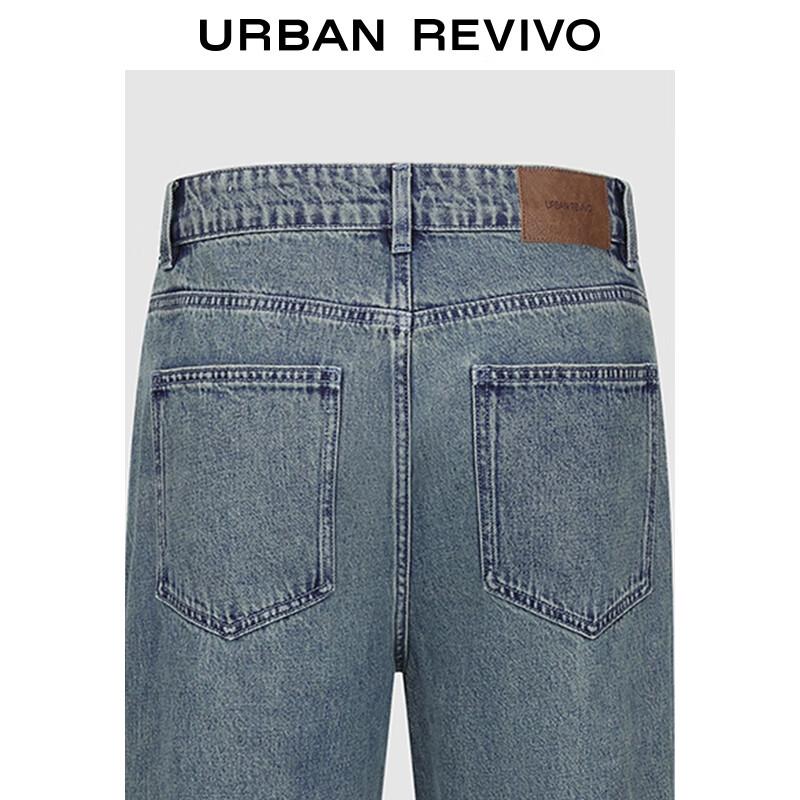 UR Men's Retro Ripped Wide-Leg Jeans