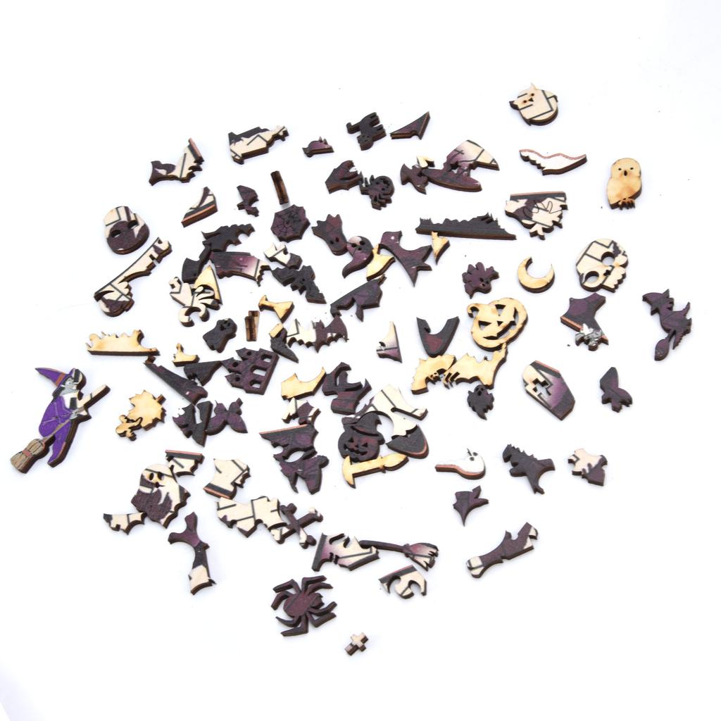 Halloween Witch Hat Puzzle Educational Durable Home Decorative Halloween Witch Hat Jigsaw for Children