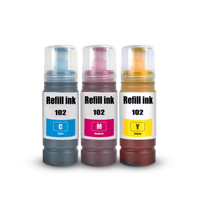 for epson 102 ink compatible 102 Refill Dye ink For ECOTANK ET-2700 ET-2750 ET-2751 ET-2850 ET-3700 ET-4750 ET-4850 ET-15000