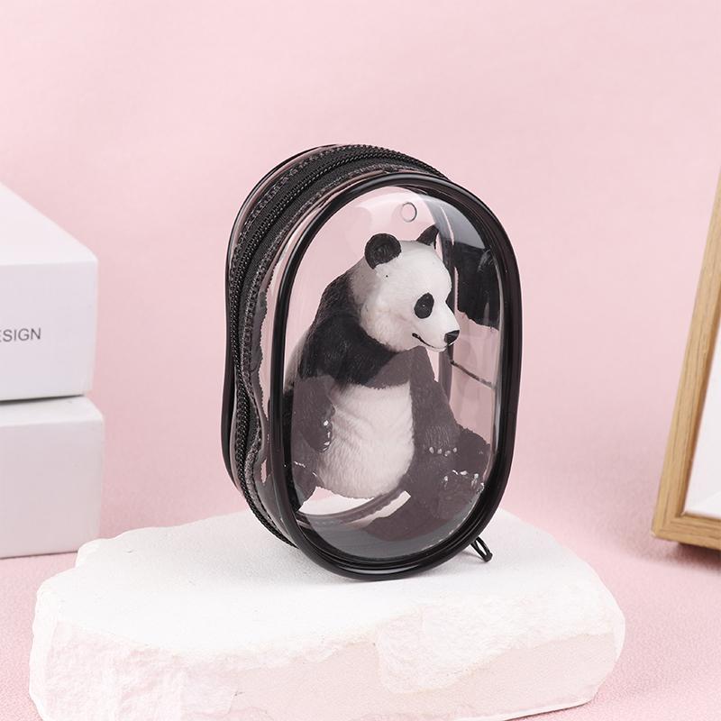 Mini Anime Doll Display Bag Transparent Coin Purse Pouch Organizer Case Wallet Key Lipstick Earphone Storage Bag