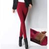 Women's Fall/Winter High-Waisted Stretch Pencil Pants Thickened Outerwear Leggings Skinny-Fit Long Pants