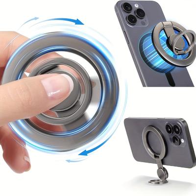 1PCS Magnetic Phone Ring Holder, Gyroscope Phone Ring Holder, Compatible with IPhone 16/15/14/13/12 Series.