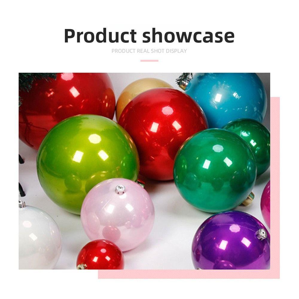 Big Plastic Pearlescent Ball Pearlescent Ball Shape Christmas Ball 15CM Xmas Baubles Shopping Mall