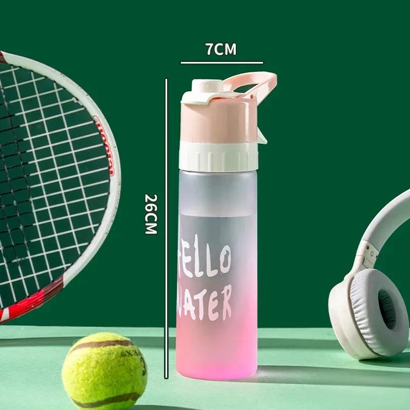 650ml Spray Water Bottle Outdoor Sport Fitness Water Cup Large Capacity Spray Bottle BPA Free Drinkware Travel Bottles