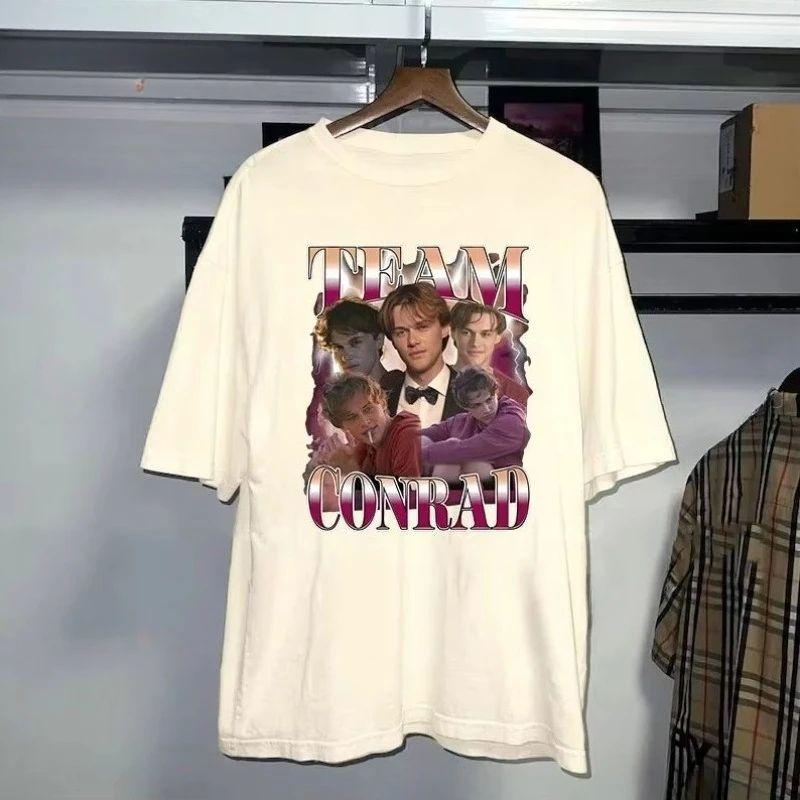 Vintage Conrad Fisher Večeřový Vějíř Tričko Tým Conrad Léto, kdy jsem zkrásněla Retro Romantický Top Grafická Trička Unisex