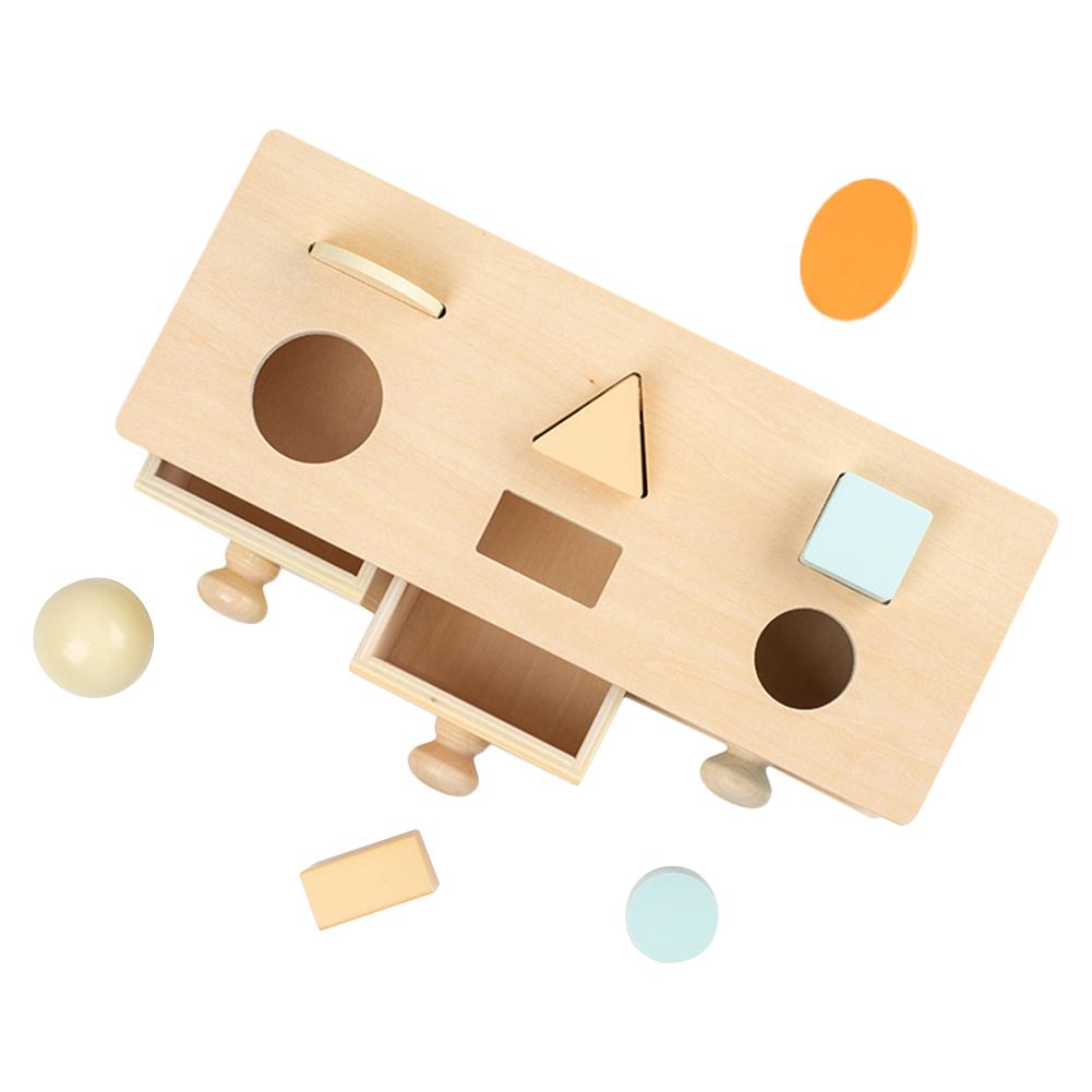 Wooden Permanence Object Target Box Science Educational Toys Matching Blocks Preschool Training Teaching Aids for Kids