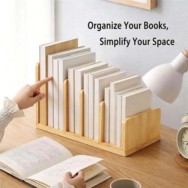 A74E-Cook Book Organizer Stand,4 Vertical Slots, For Kitchen Countertop,Book Holder& Binder Rack