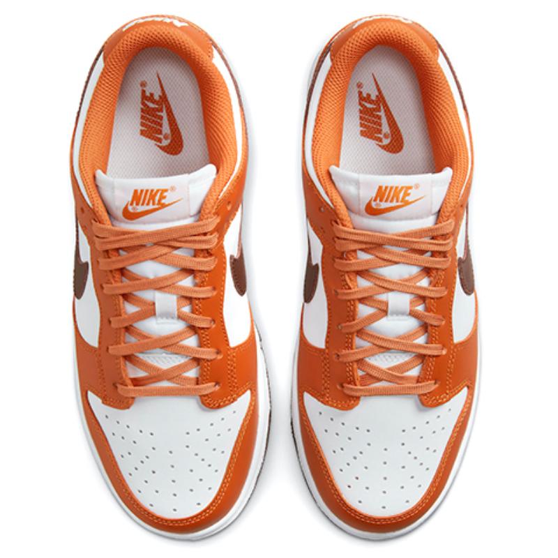 Nike Dunk "Bronze Eclipse" non-slip, durable, lightweight low-top skate shoes for women in white and brown DQ4697-800